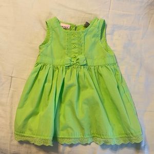 Beautiful lime green toddler dress. Size 18 month(girl)
